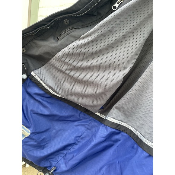 Columbia Interchange Sz L Waterproof Shell‎ Coat Zip Lightweight Jacket Mens Y2K - Picture 4 of 5
